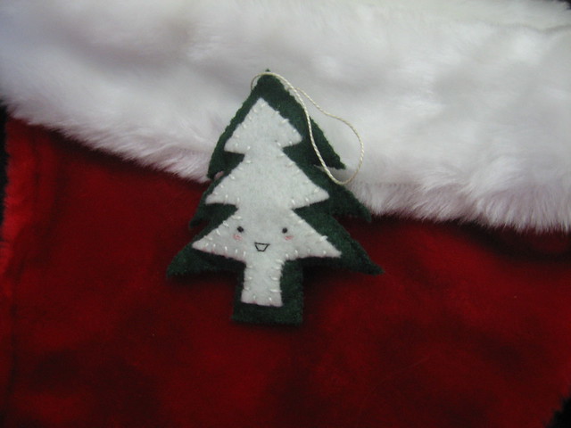 Happy Pine Tree Ornament