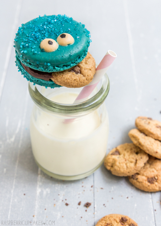 Cookie Monster Macarons