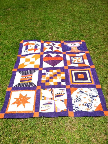 My favorite block quilt along completed top.