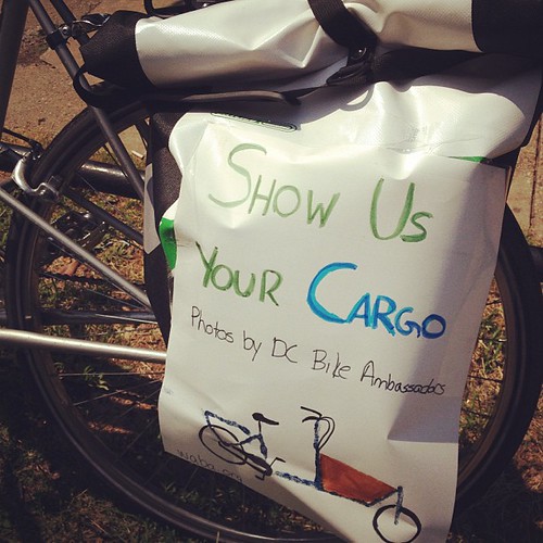 Stop by the bike racks (until 2 p.m.) at Eastern Market to show your cargo off to the D.C. Bike Ambassador!