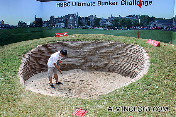 Can you do a hole-in-one in a bunker like this?