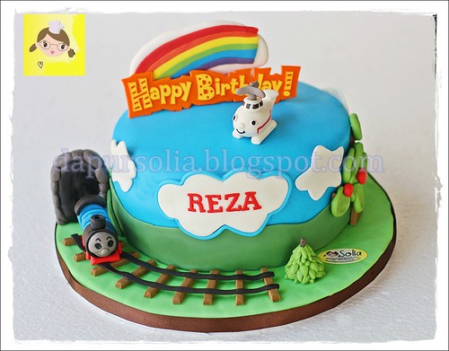 Train and Helicopter Cake for Reza