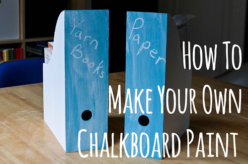 How To: Custom Color Chalkboard Paint Magazine Files