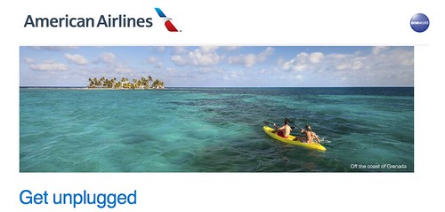 screenshot American Airlines Get Unplugged Sweepstakes