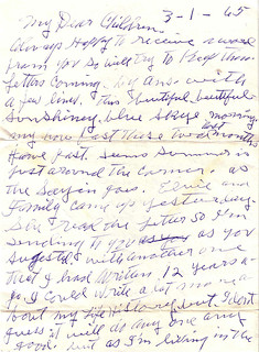 Elsie Eddlemon Letter 1 Mar 1965 - 1