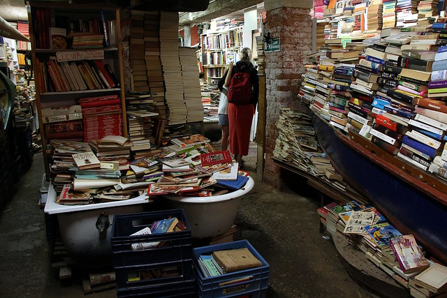 La librería que se inunda en Venecia