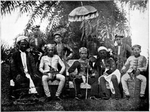 蘇祿蘇丹與隨從，1899年