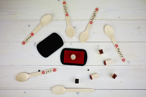 Hand-Stamped Wooden Spoons #KraftEssentials #Shop