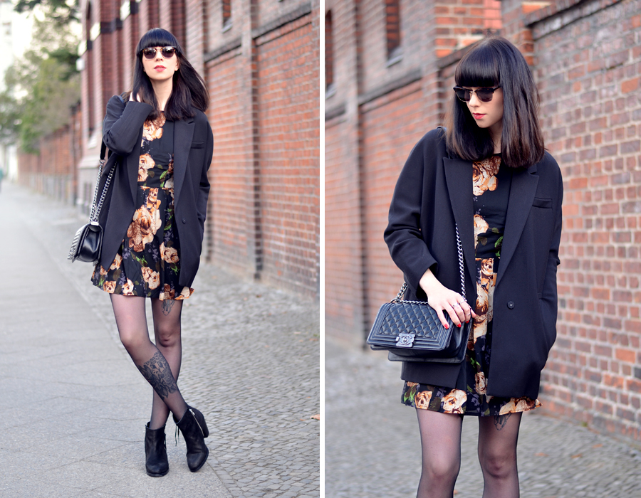 Sacha shoes Poppy Lux dress H&M coat Chanel bag outfit ootd CATS & DOGS fashion blog Berlin 5