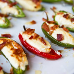 Goat Cheese-Stuffed Peppers with Honey and Bacon