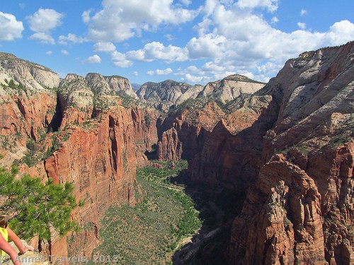 Looking upcanyon from the top of Angel's Landing, Zion National Park, Utah