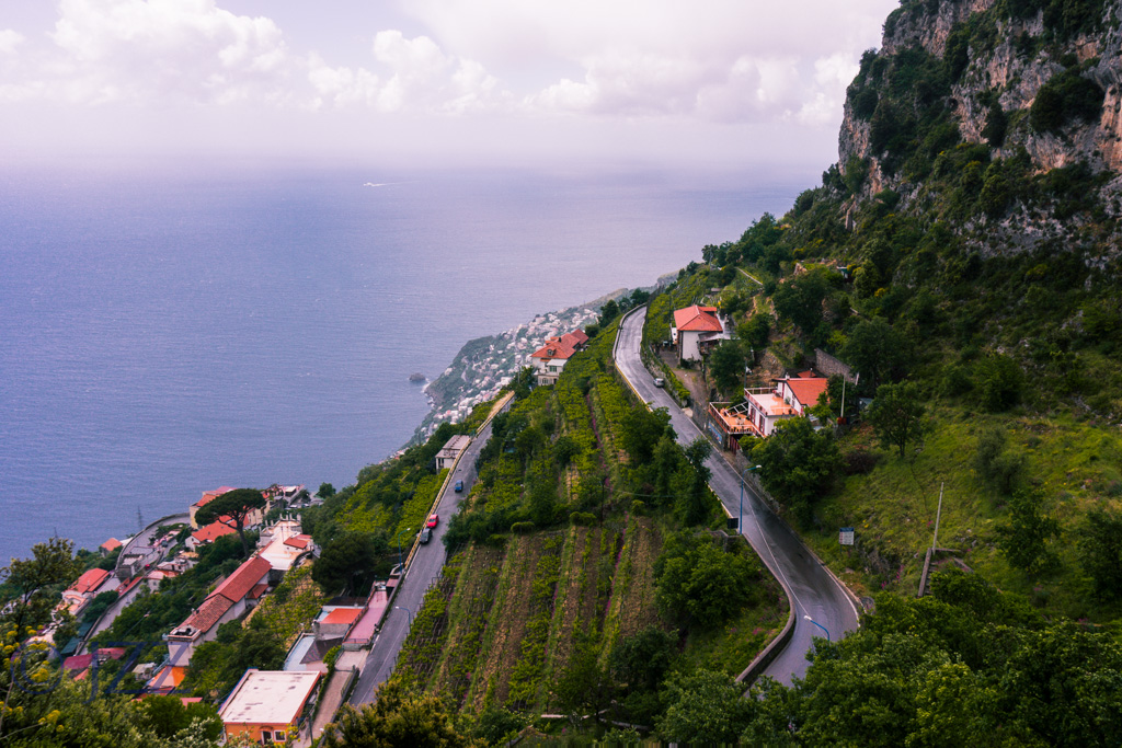 from top of Amalfi mountain
