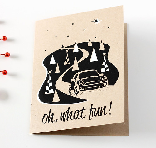 Oh, What Fun! Mini Cooper Holiday cards