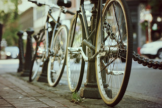 Bicycles in Gastown