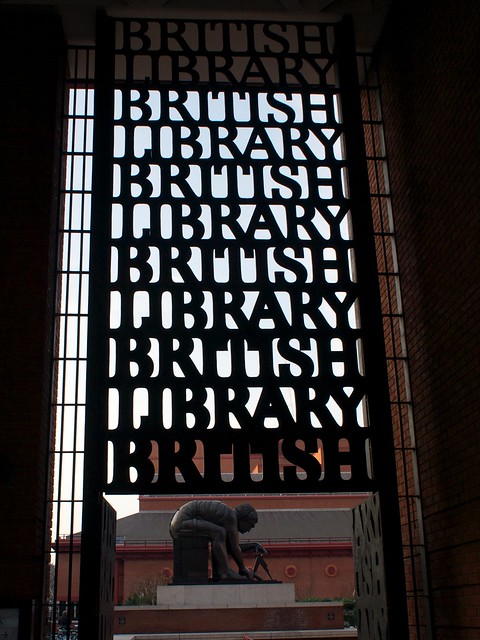 Photo of gate to British Library