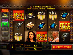 free The Mummy free spins feature
