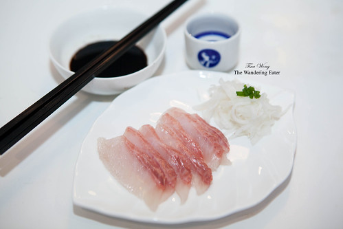 Hamachi (amberjack) sashimi