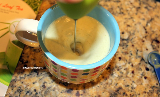 caramel matcha green tea latte