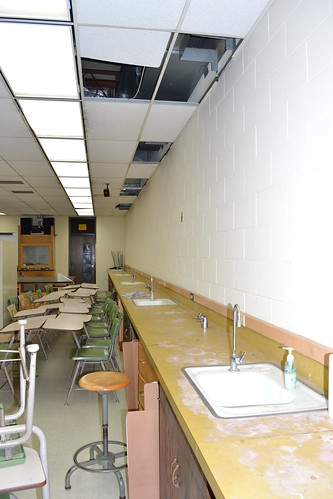 The Lake Holcombe High School Science lab was in dire need of improvement.