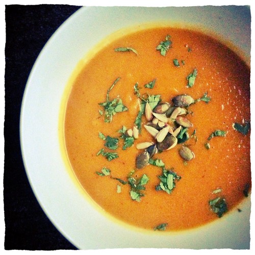 Indian style pumpkin soup