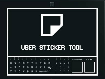 Uber Sticker Tool Screenshot