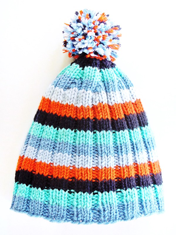 Skoufaki - free knitting pattern for baby / child hat by Alexandra Nycha