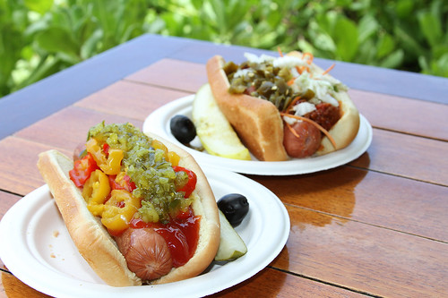 Beef and Portuguese Sausage Hot Dog at Sheraton Maui Resort & Spa
