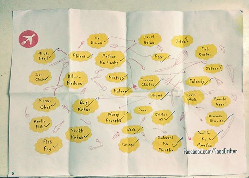 The FoodDrifter Food Map -   - Pic Courtesy Ankit Becks