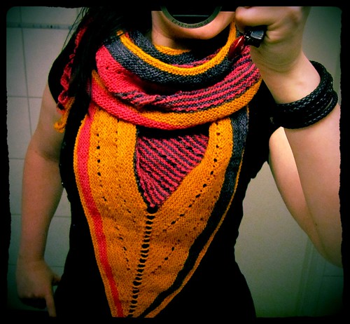 mystery shawl done!