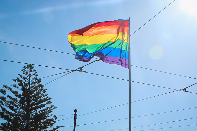 San Francisco Castro's gay flag