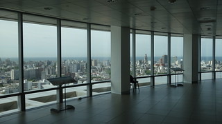 Viewing the city from the 26th floor