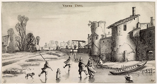 006-Paisaje de invierno con patinador, Jan van de Velde (II), 1639-1641-Rijkmuseum