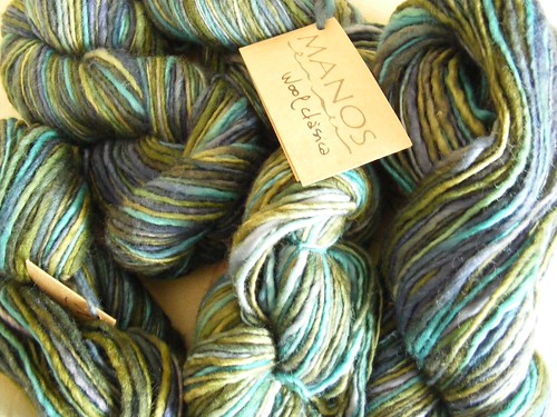 Variegated green Manos wool classica by trisknits
