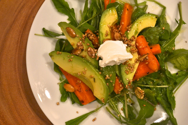 carrot avocado salad | things i made today