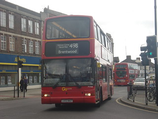 Blue Triangle PVN8 on Route 498, Romford Station