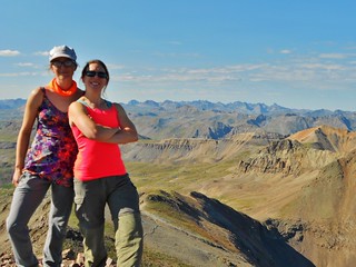 Erin and Clare on Summit of Jones Mountain (13,860 ft)