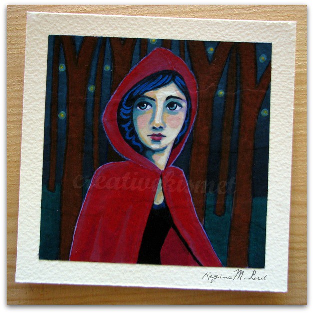 little red riding hood art by Regina Lord