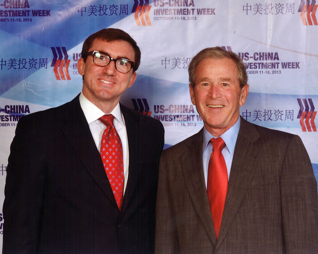 President Bush with Dan Healy