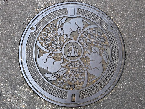 Oyabe Toyama, manhole cover （富山県小矢部市のマンホール）
