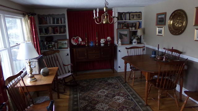 changing a dining room into a dining/reading room - in progress