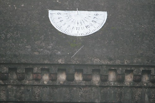 Sun Dial in the Outer wall of the temple.