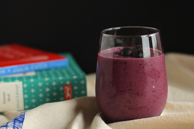 Blueberry Pomegranate Smoothie and a little Julia Child
