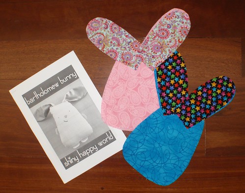 Bunny pattern pieces - ready to sew