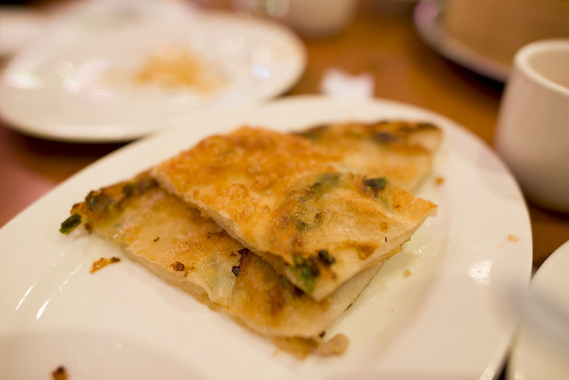 Scallion pancakes - Joe's Shanghai, cheap eats NYC