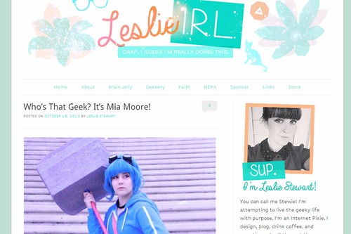 Featured on www.leslieIRL.com!