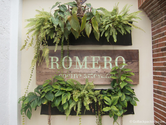 Entrance to Romero