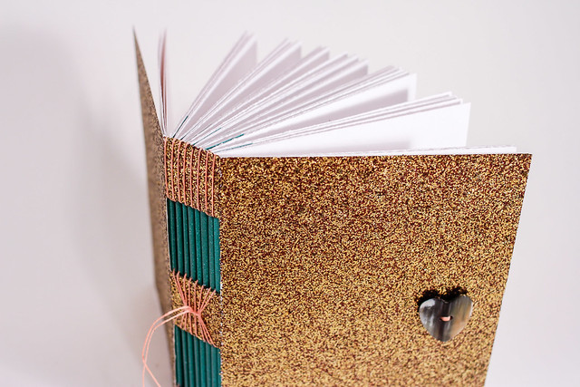 Custom Glitter Handmade Button Hole Book-9