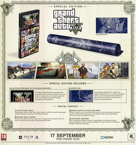 Grand Theft Auto V Special Edition and Collector's Edition