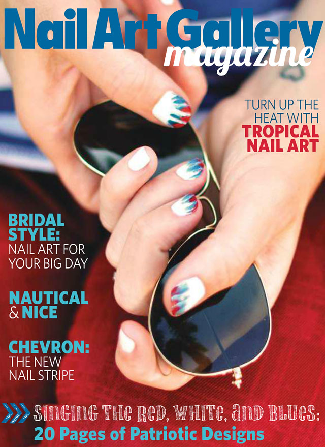 Nail Art Magazine Cover-July Nails