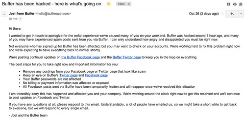 Buffer has been hacked - here is what's going on - cspenn@gmail.com - Gmail